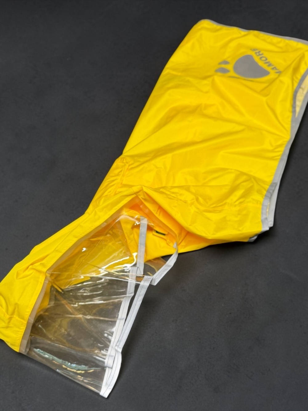 MAMORE Dog Raincoat XXL Waterproof Yellow Hooded Reflective Poncho NWOT - Picture 7 of 16